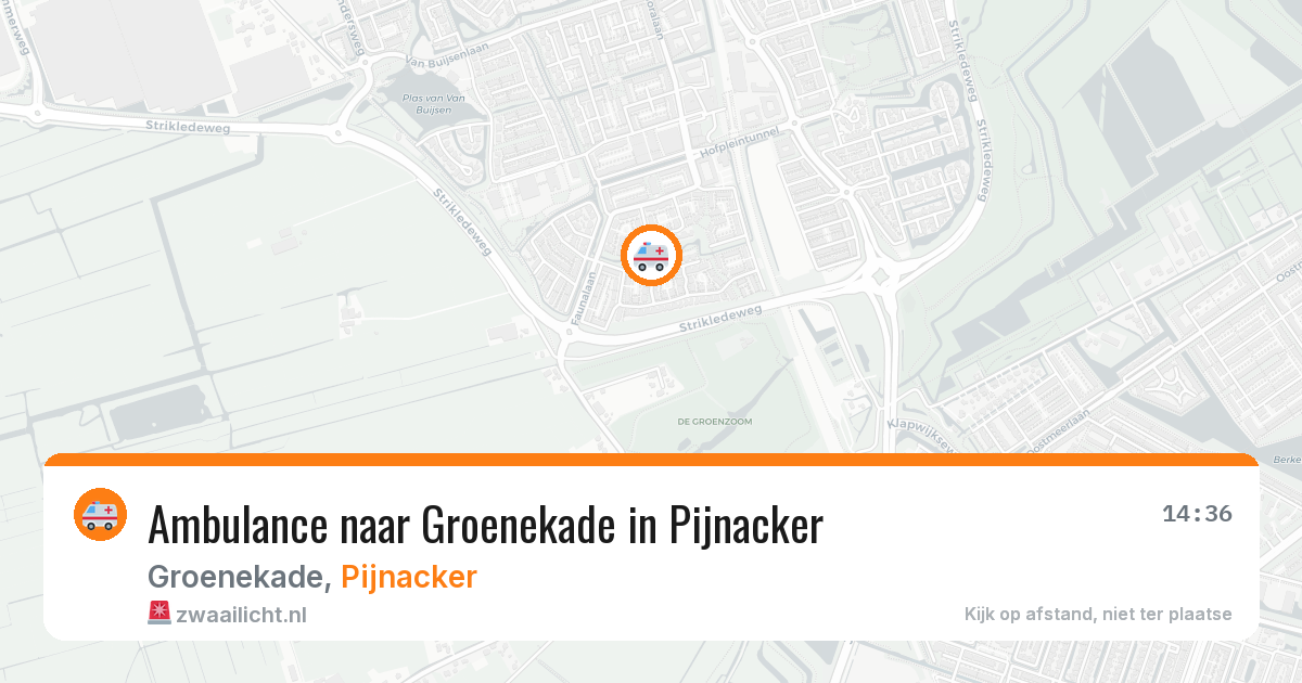 Ambulance naar Groenekade in Pijnacker — 30 jun 2026