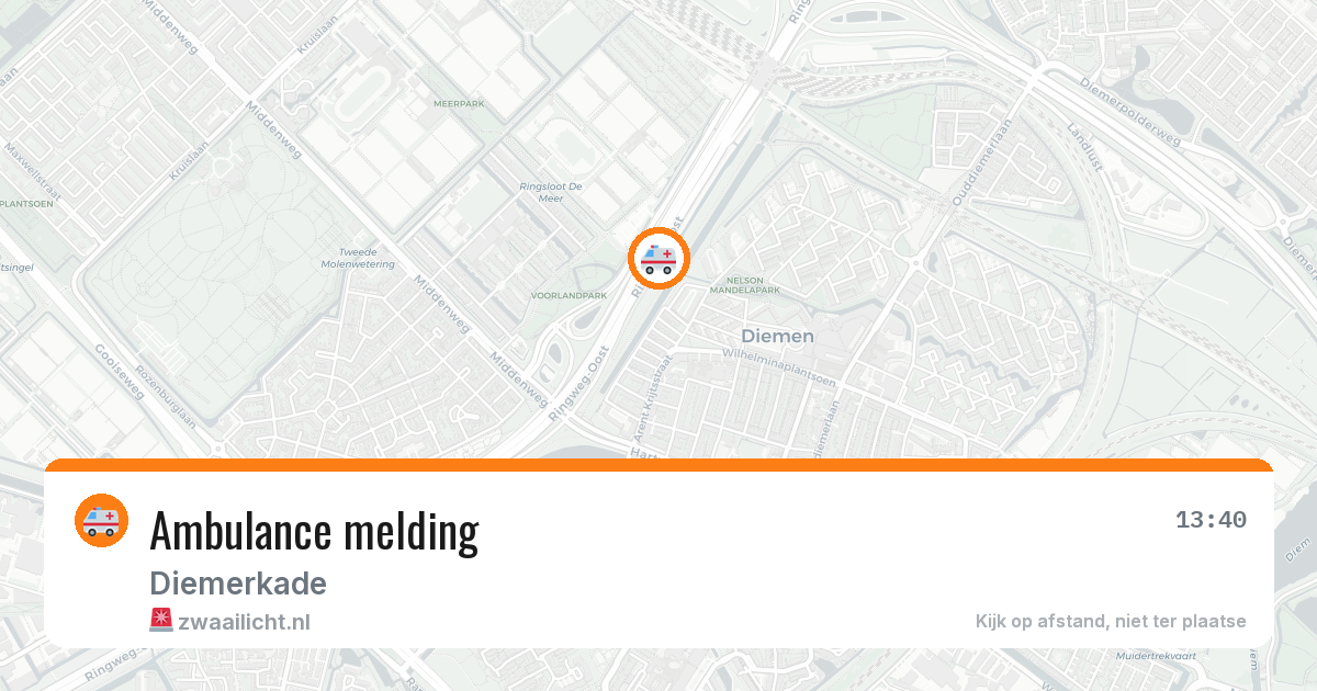 Ambulance melding — 29 jun 2026