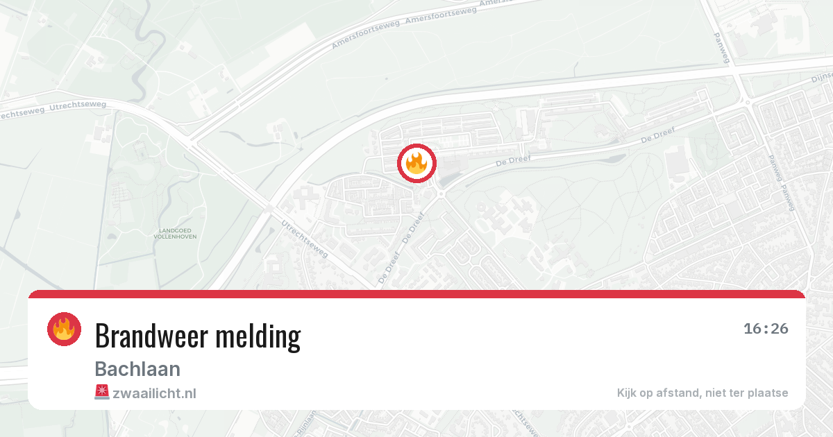 Brandweer melding — 5 mei 2026