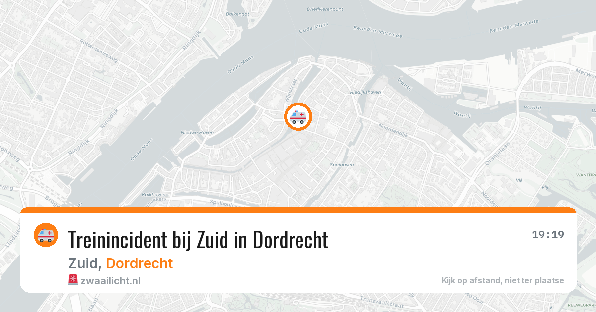 Treinincident bij Zuid in Dordrecht — 22 jun 2026