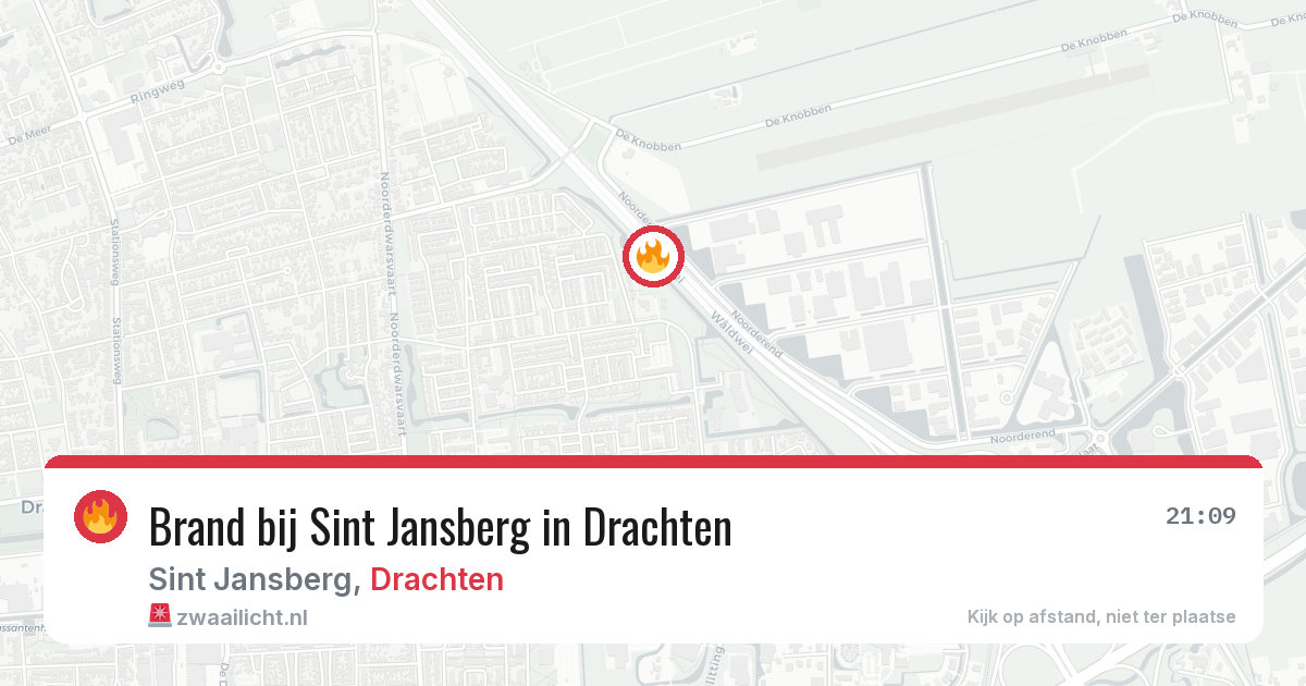 Brand bij Sint Jansberg in Drachten — 2 jul 2026
