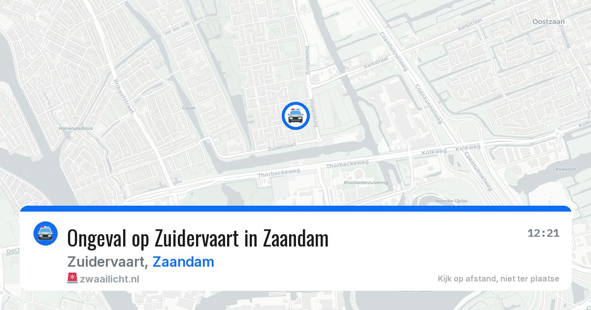 Ongeval op Zuidervaart in Zaandam — 21 apr 2026