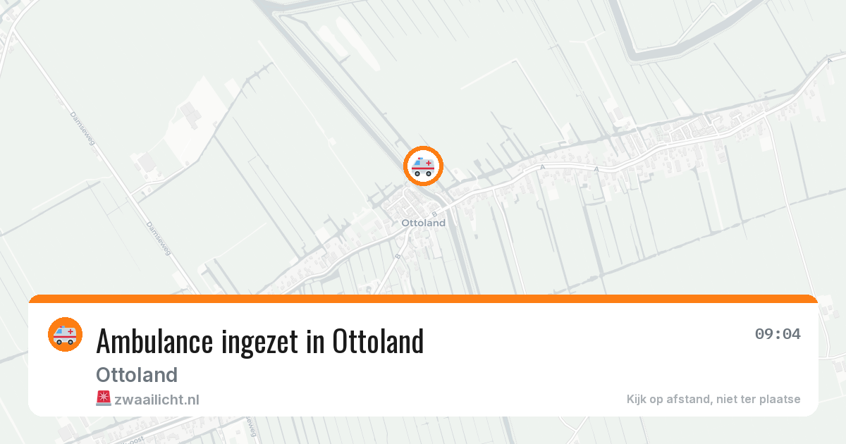 Ambulance ingezet in Ottoland — 25 mei 2026