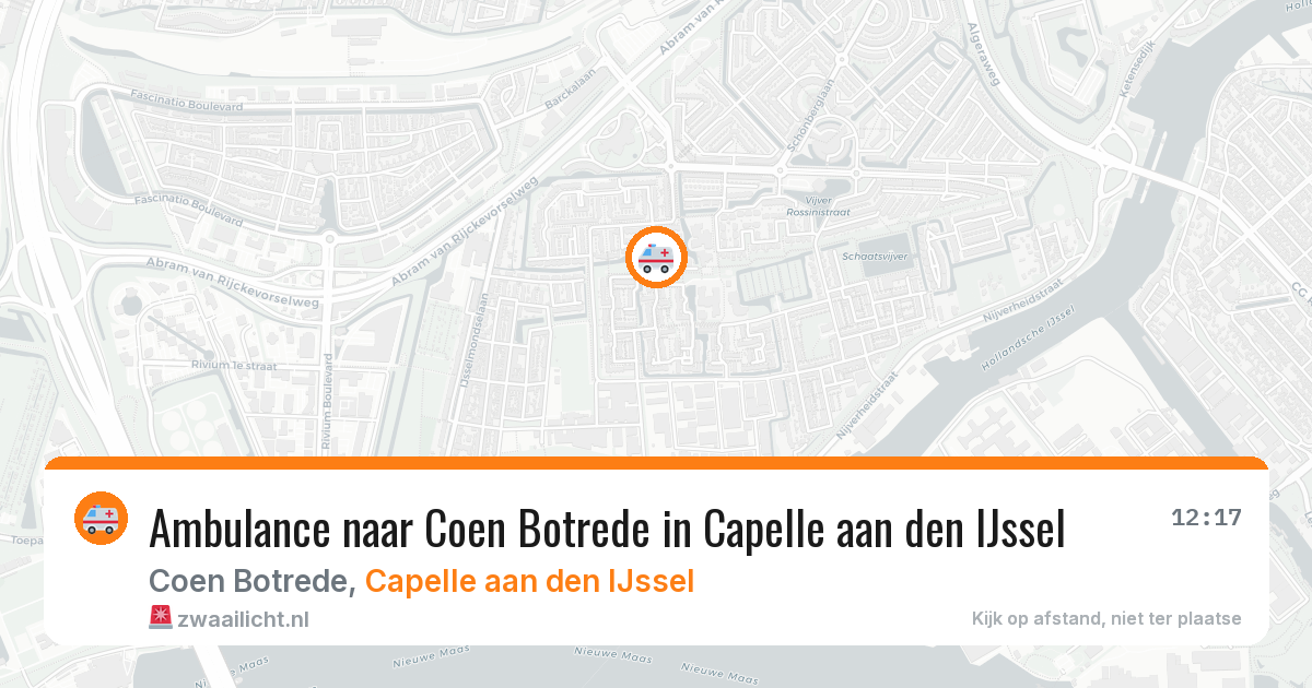 Ambulance naar Coen Botrede in Capelle aan den IJssel — 22 jun 2026