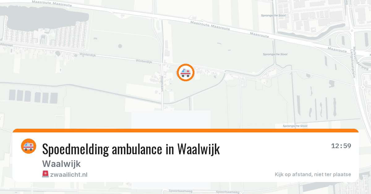 Spoedmelding ambulance in Waalwijk — 15 jun 2026