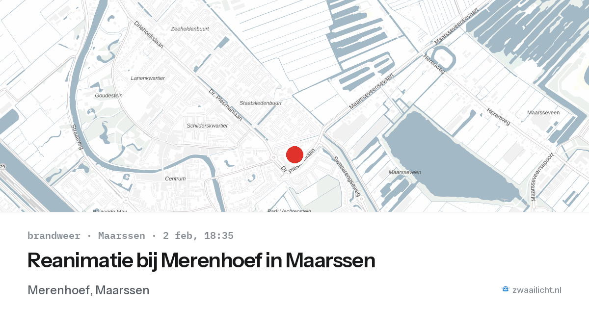 Reanimatie bij Merenhoef in Maarssen — 2 feb 2026