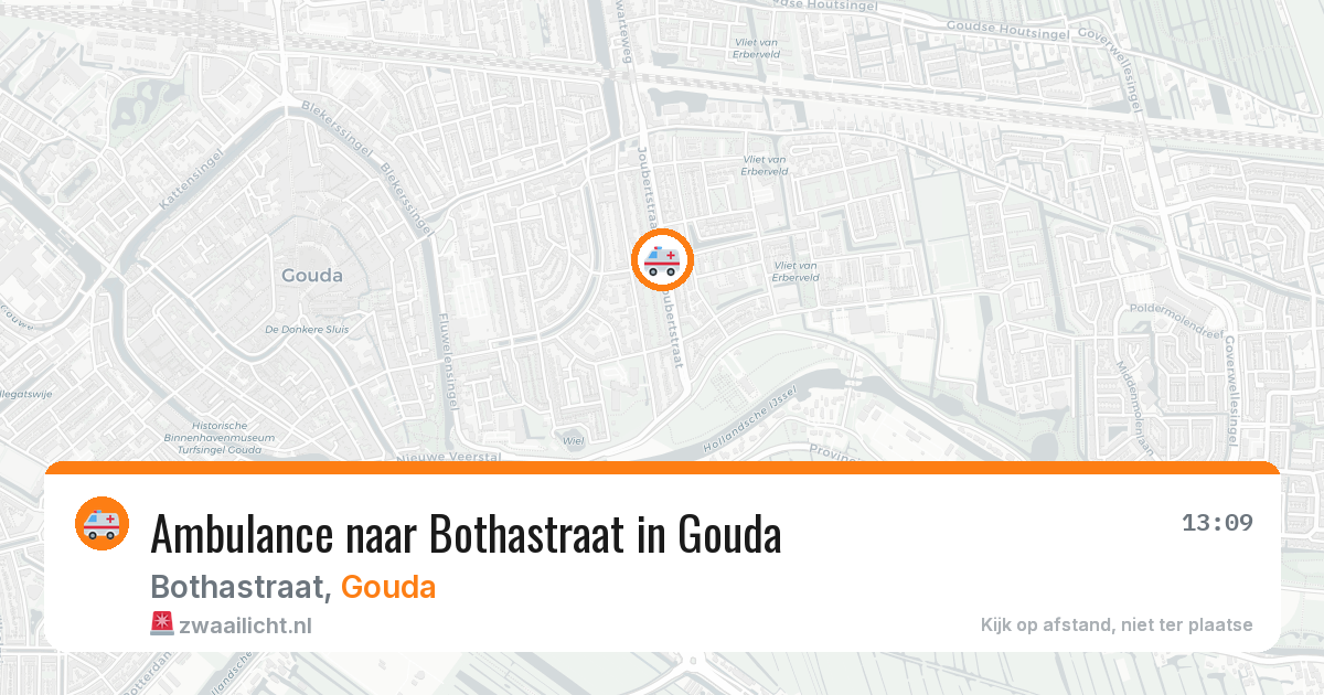 Ambulance naar Bothastraat in Gouda — 12 aug 2026