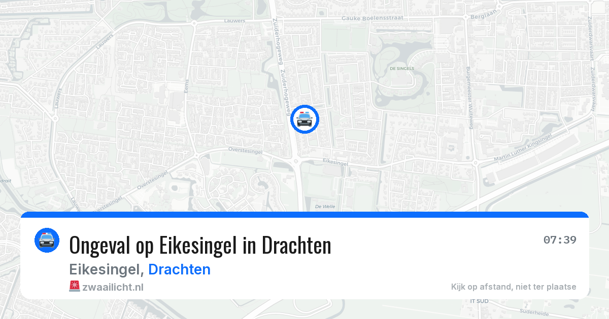 Ongeval op Eikesingel in Drachten — 22 jun 2026