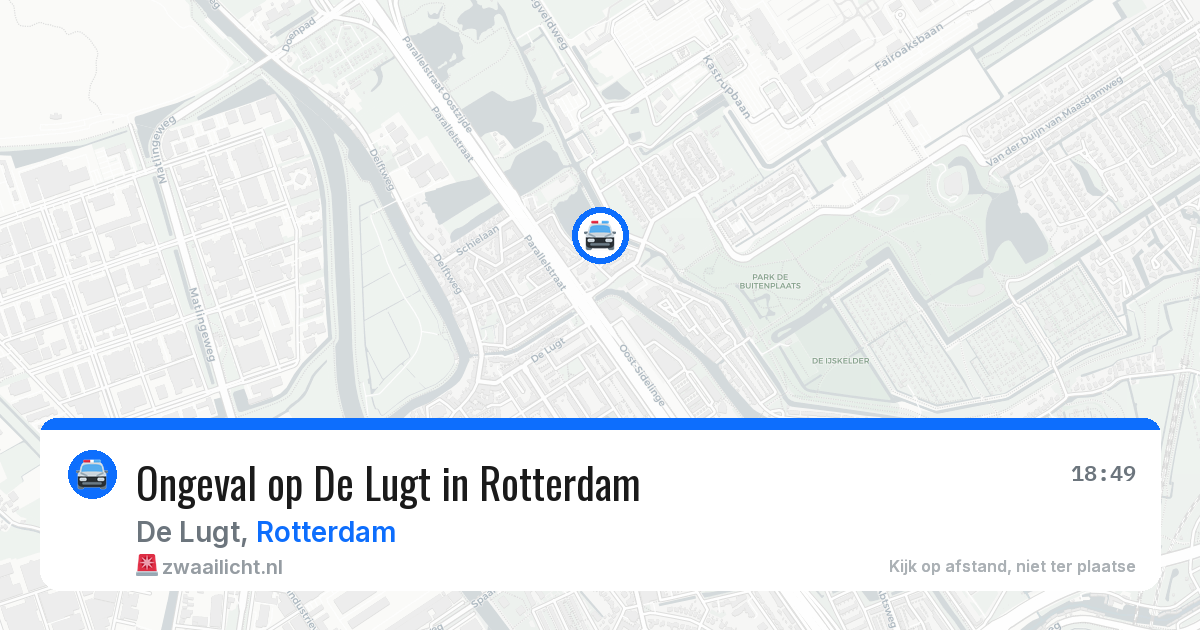 Ongeval op De Lugt in Rotterdam — 12 jun 2026