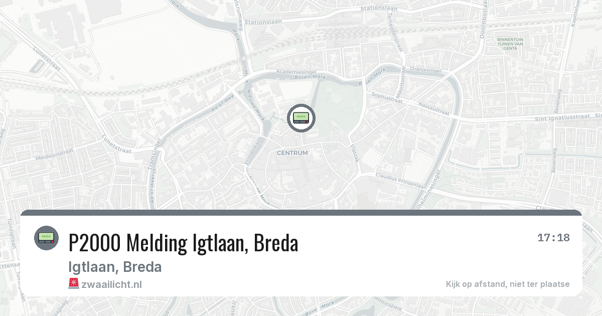 P2000 Melding Igtlaan, Breda — 14 apr 2026