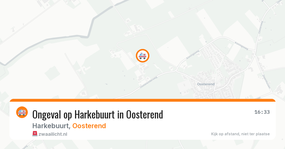 Ongeval op Harkebuurt in Oosterend — 17 jan 2026