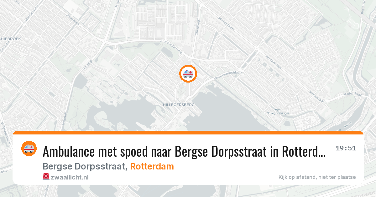 Ambulance met spoed naar Bergse Dorpsstraat in Rotterdam — 10 mrt 2026