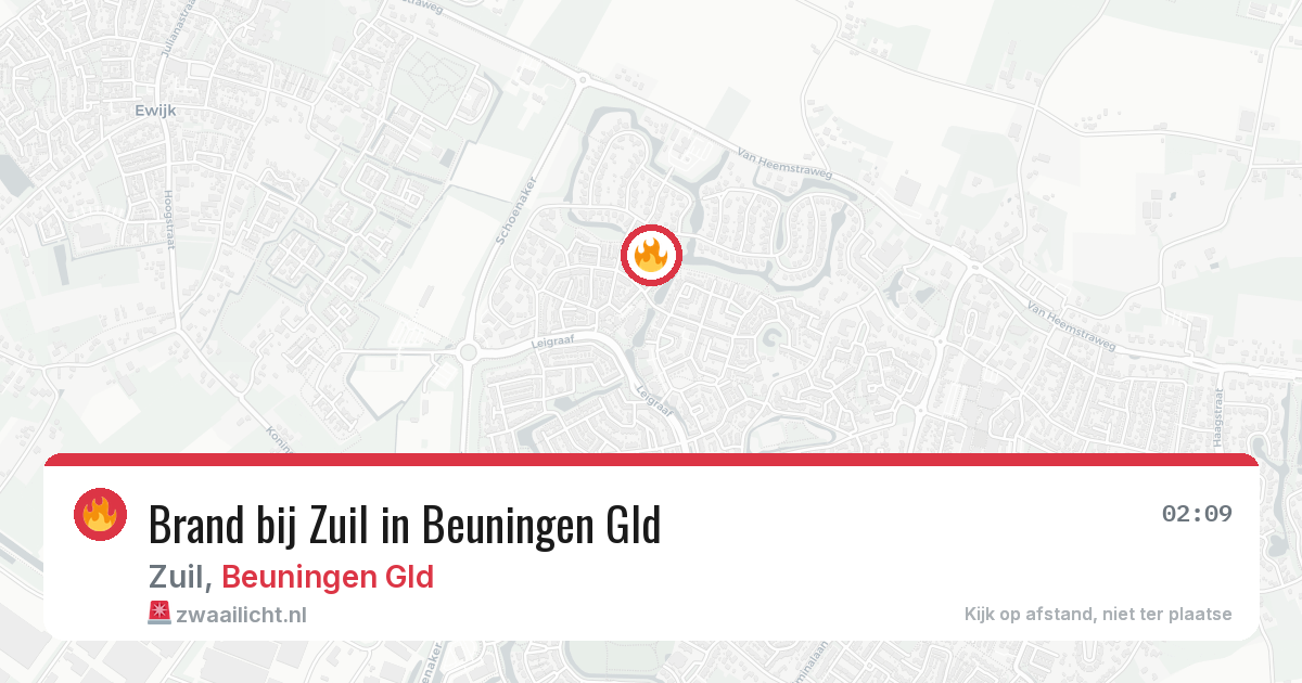 Brand bij Zuil in Beuningen Gld — 27 mei 2026