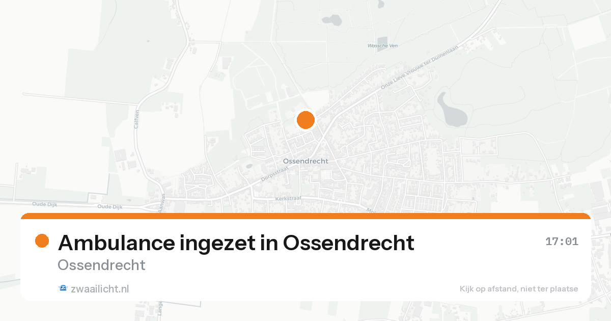 Ambulance ingezet in Ossendrecht — 3 jun 2026