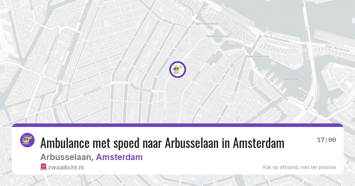 Ambulance met spoed naar Arbusselaan in Amsterdam — 2 jul 2026