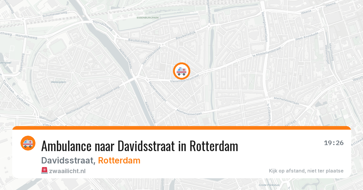 Ambulance naar Davidsstraat in Rotterdam — 20 mei 2026