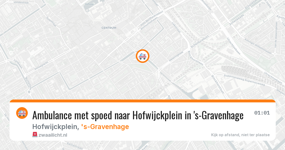 Ambulance met spoed naar Hofwijckplein in 's-Gravenhage — 24 jun 2026