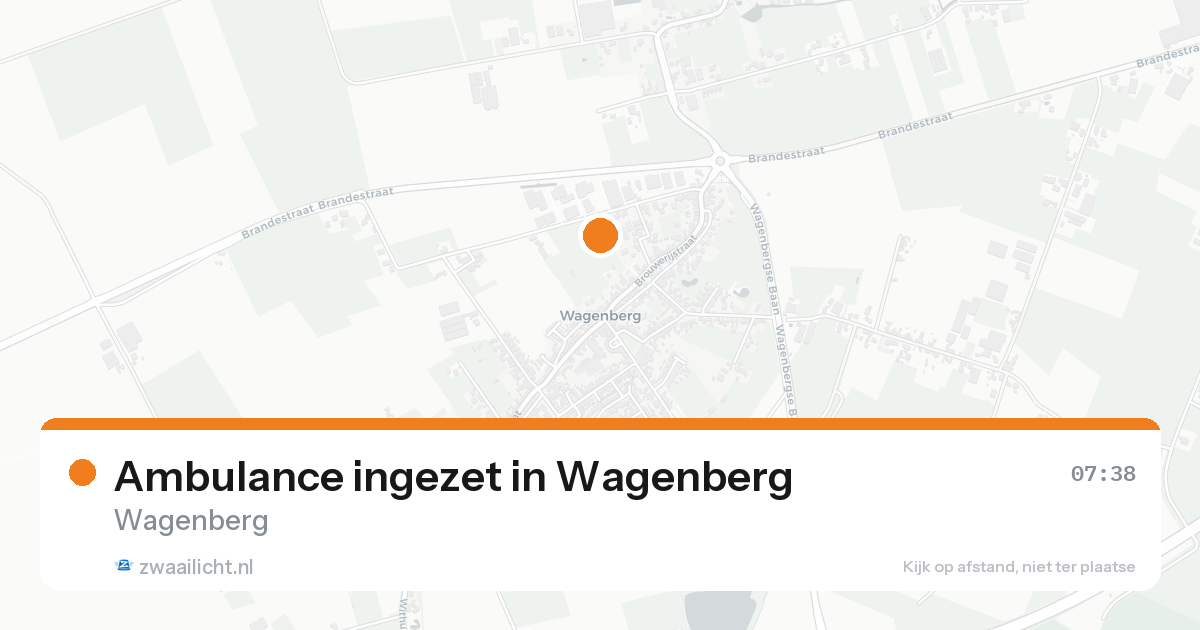 Ambulance ingezet in Wagenberg — 3 jun 2026