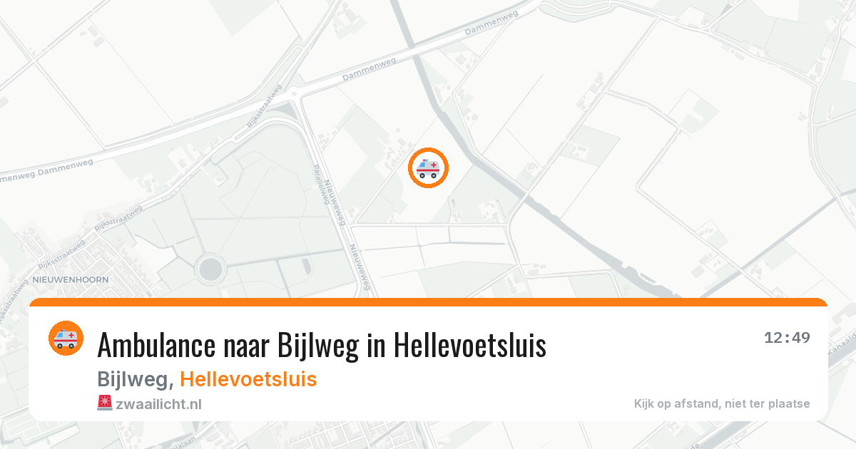 Ambulance naar Bijlweg in Hellevoetsluis — 2 jun 2026