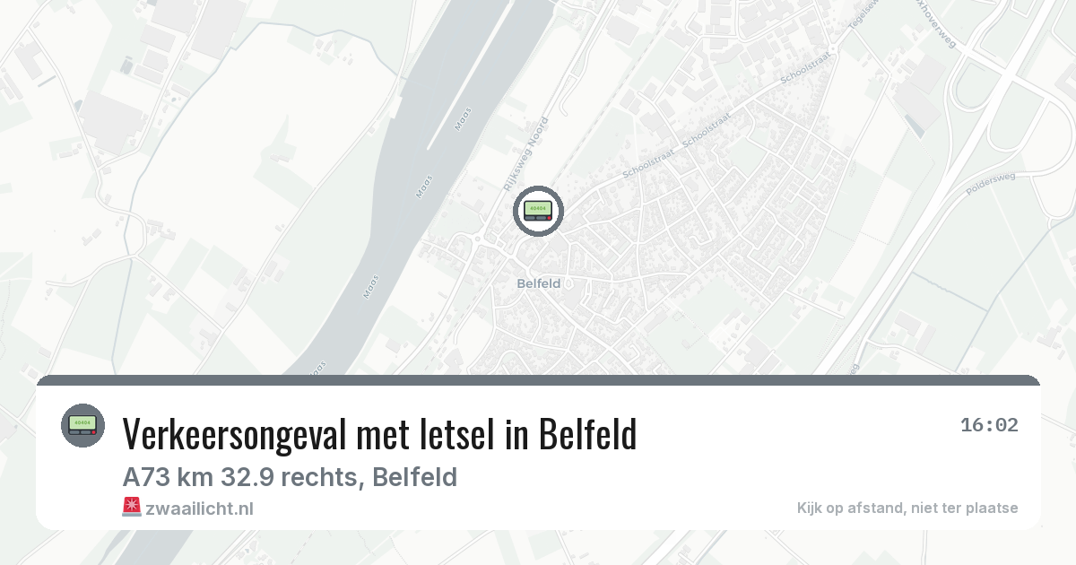 Verkeersongeval met letsel in Belfeld — 13 jul 2026