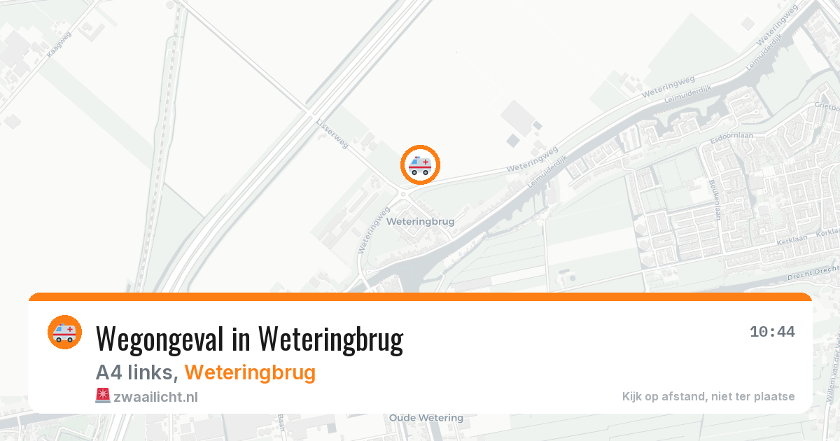 Wegongeval in Weteringbrug — 28 mrt 2026