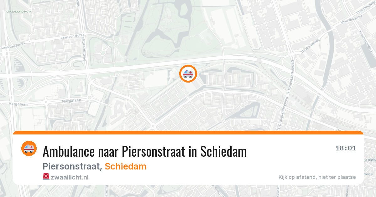 Ambulance naar Piersonstraat in Schiedam — 22 mrt 2026