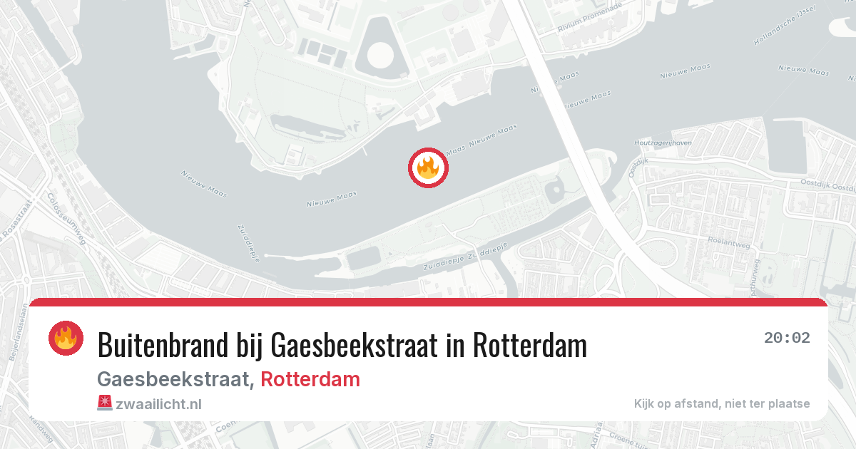 Buitenbrand bij Gaesbeekstraat in Rotterdam — 29 jan 2026
