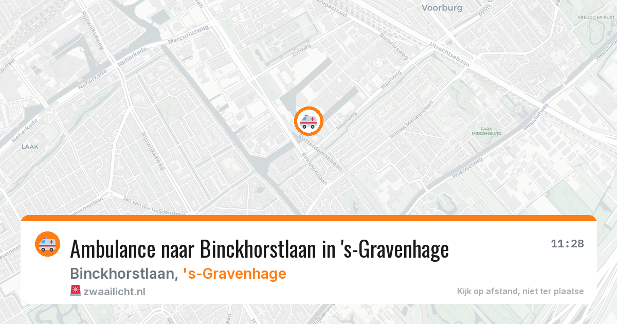 Ambulance naar Binckhorstlaan in 's-Gravenhage — 6 jun 2026