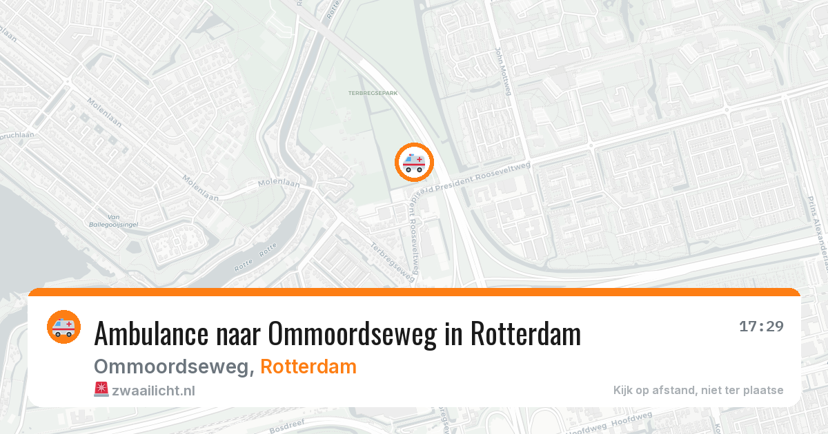 Ambulance naar Ommoordseweg in Rotterdam — 13 mei 2026