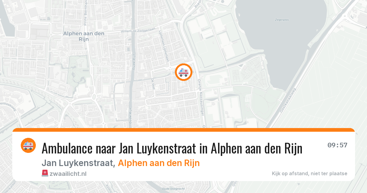 Ambulance naar Jan Luykenstraat in Alphen aan den Rijn — 29 apr 2026