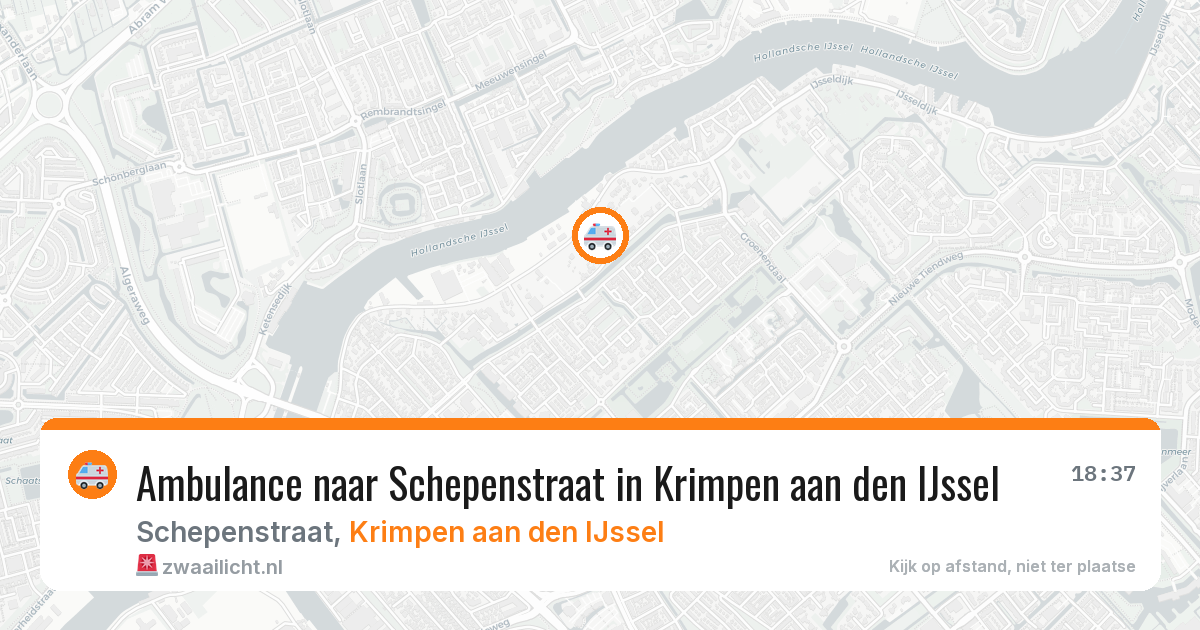 Ambulance naar Schepenstraat in Krimpen aan den IJssel — 12 jun 2026
