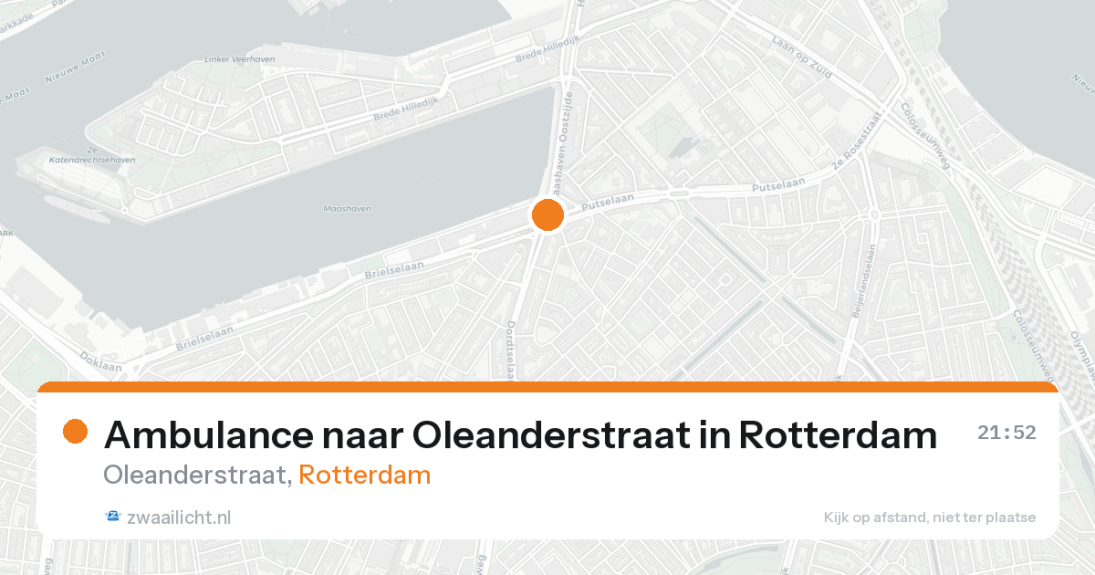 Ambulance naar Oleanderstraat in Rotterdam — 15 aug 2026