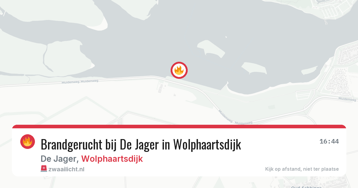 Brandgerucht bij De Jager in Wolphaartsdijk — 10 mei 2026