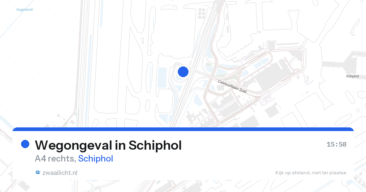 Wegongeval in Schiphol — 27 aug 2026