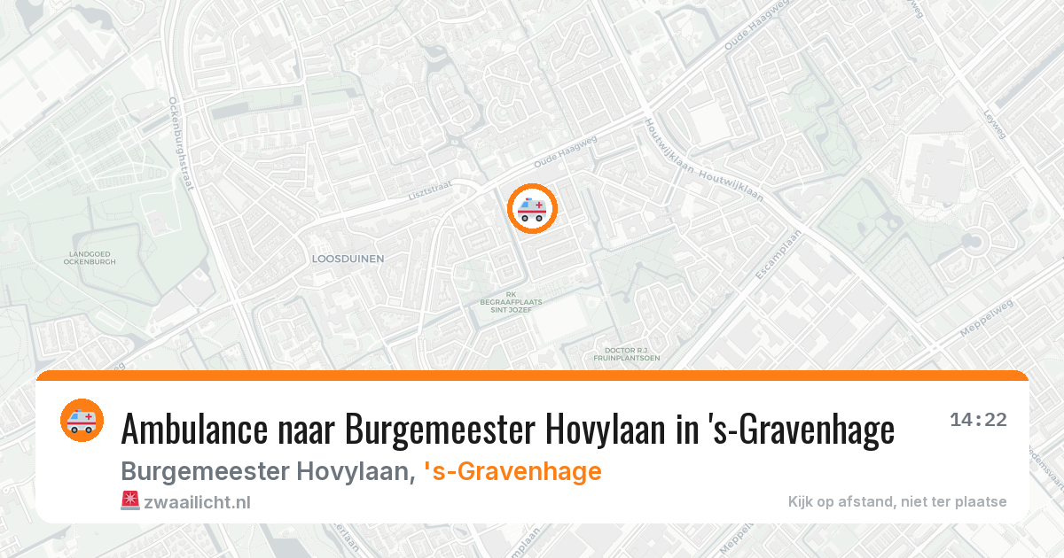Ambulance naar Burgemeester Hovylaan in 's-Gravenhage — 9 jul 2026