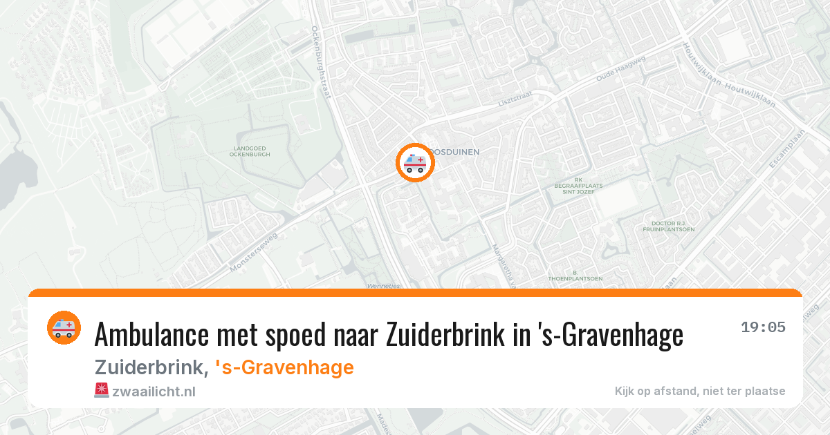 Ambulance met spoed naar Zuiderbrink in 's-Gravenhage — 5 jul 2026