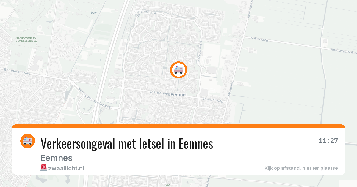 Verkeersongeval met letsel in Eemnes — 7 jun 2026