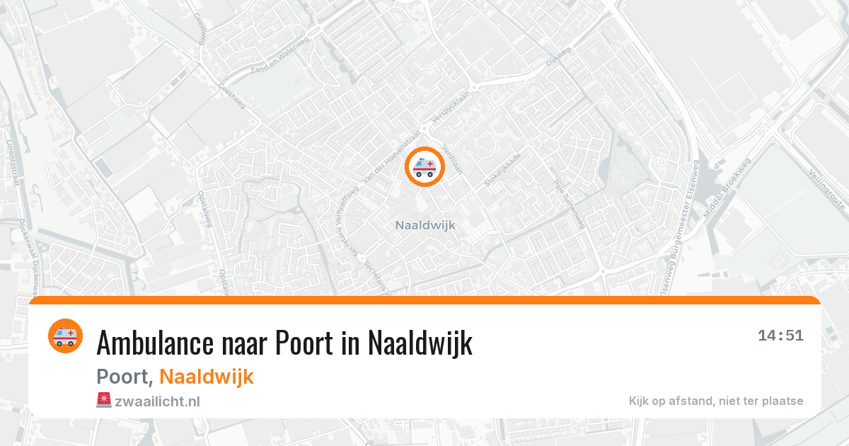 Ambulance naar Poort in Naaldwijk — 1 aug 2026