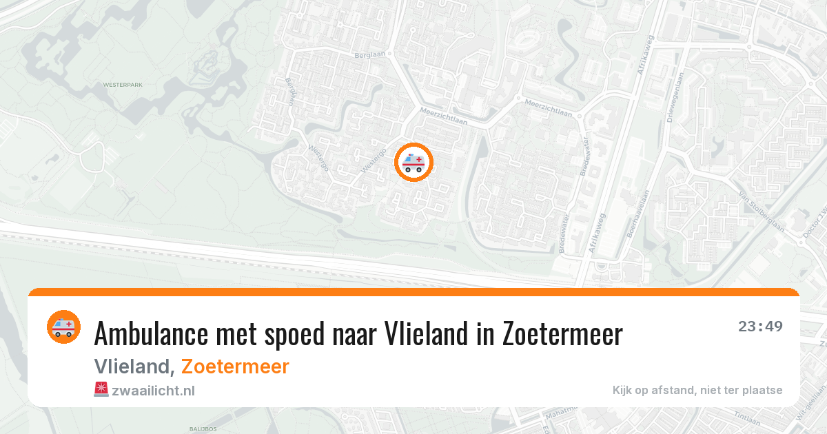 Ambulance met spoed naar Vlieland in Zoetermeer — 8 mrt 2026