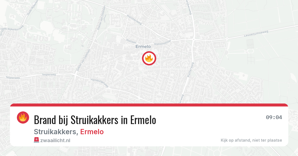 Brand bij Struikakkers in Ermelo — 9 jul 2026