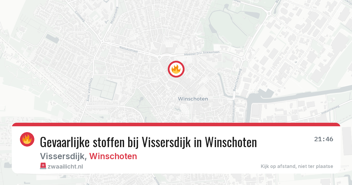 Gevaarlijke stoffen bij Vissersdijk in Winschoten — 25 jul 2026