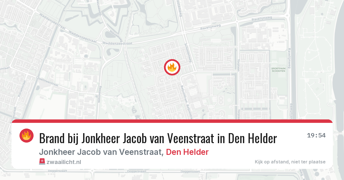 Brand bij Jonkheer Jacob van Veenstraat in Den Helder — 10 mei 2026
