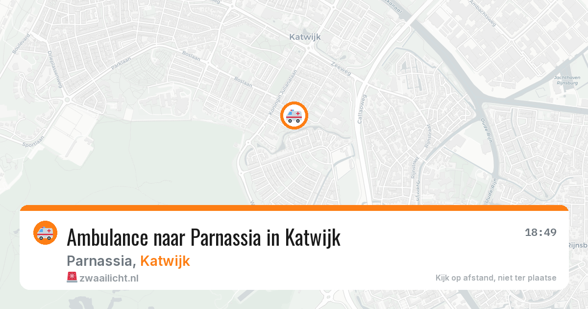 Ambulance naar Parnassia in Katwijk — 16 jul 2026