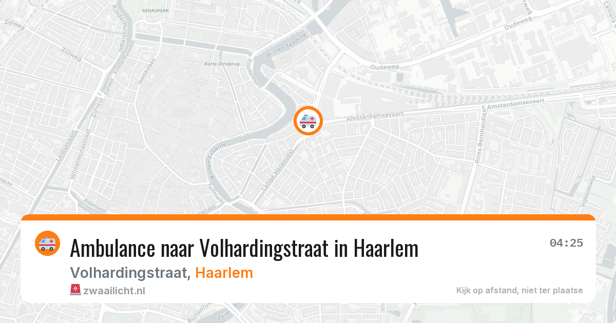 Ambulance naar Volhardingstraat in Haarlem — 18 mei 2026