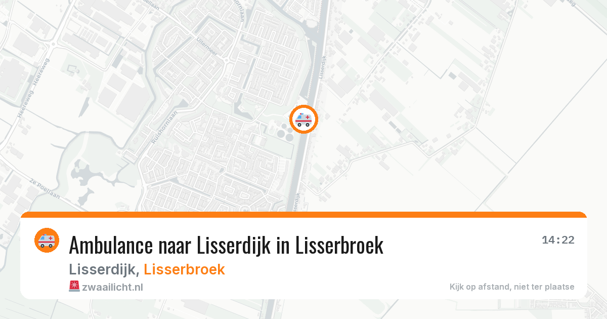 Ambulance naar Lisserdijk in Lisserbroek — 11 aug 2026