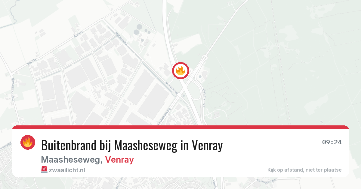 Buitenbrand bij Maasheseweg in Venray — 31 jul 2026