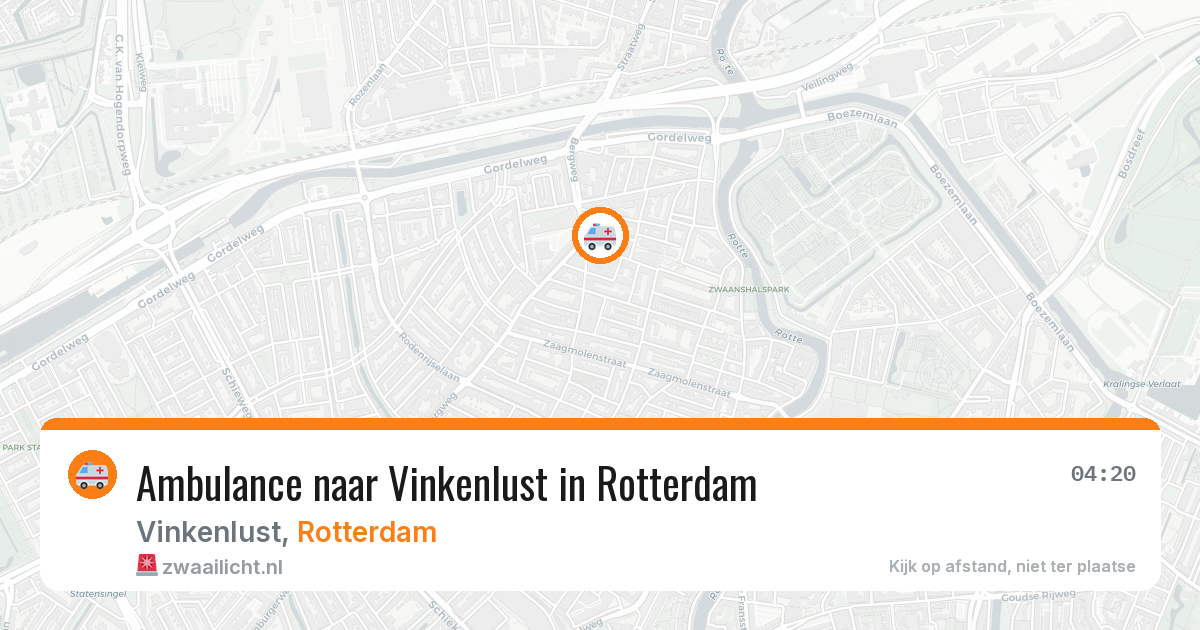 Ambulance naar Vinkenlust in Rotterdam — 17 jun 2026