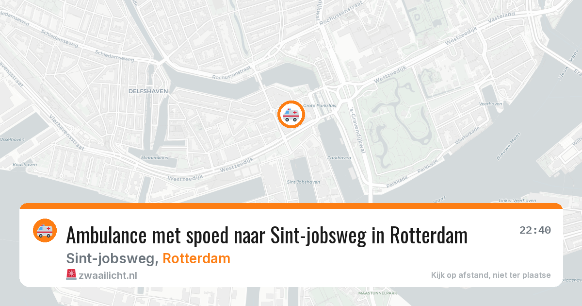 Ambulance met spoed naar Sint-jobsweg in Rotterdam — 6 apr 2026
