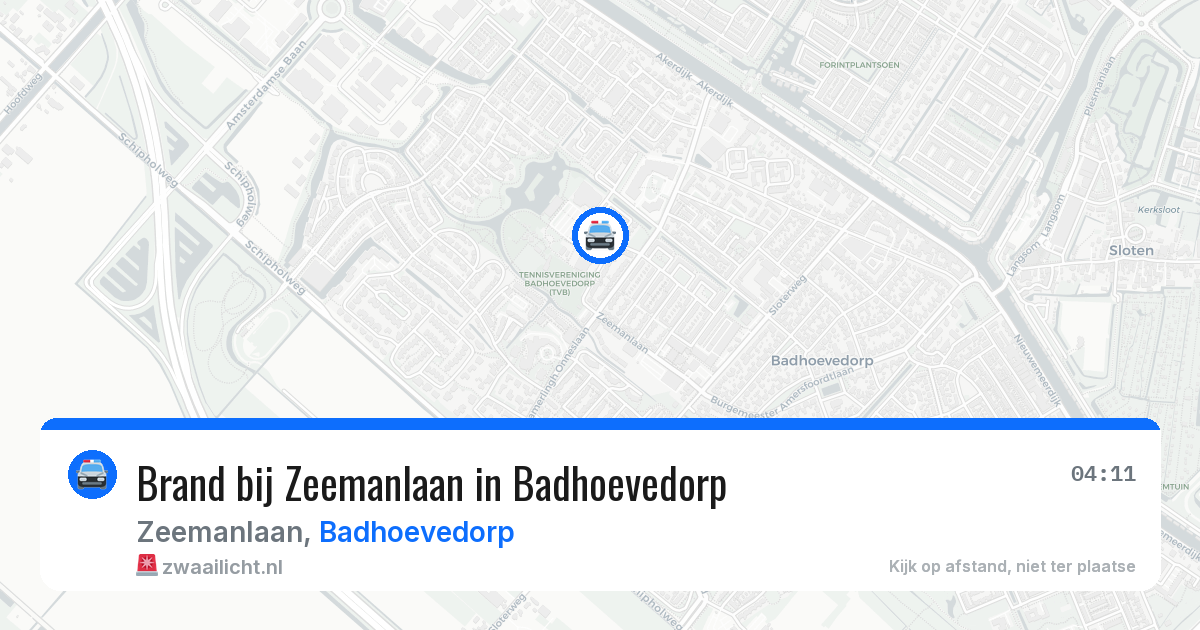 Brand bij Zeemanlaan in Badhoevedorp — 24 mrt 2026