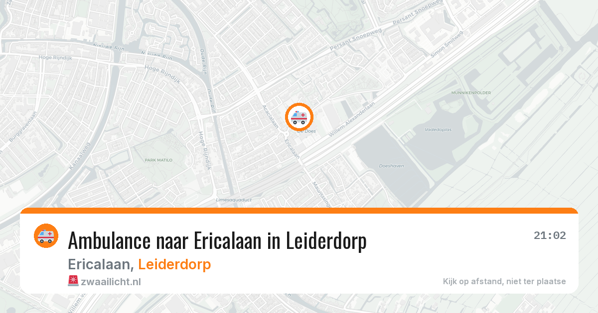 Ambulance naar Ericalaan in Leiderdorp — 17 jun 2026